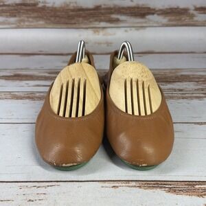 Tieks by Gavrieli Brown Leather Ballet Flats Womens Size 8 Used Flaws Read